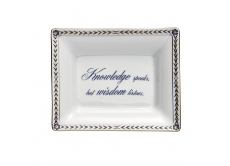 KNOWLEDGE SPEAKS BUT WISDOM LISTENS.