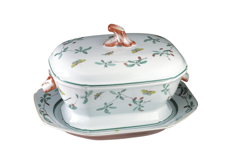 FAMILLE VERTE TUREEN & STAND