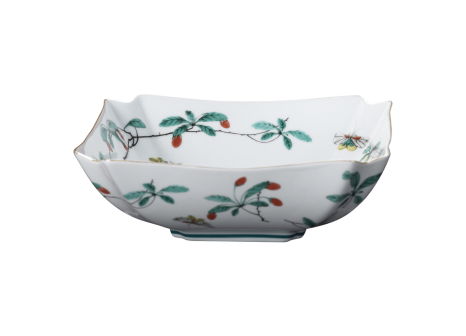 FAMILLE VERTE LOW SQUARE BOWL